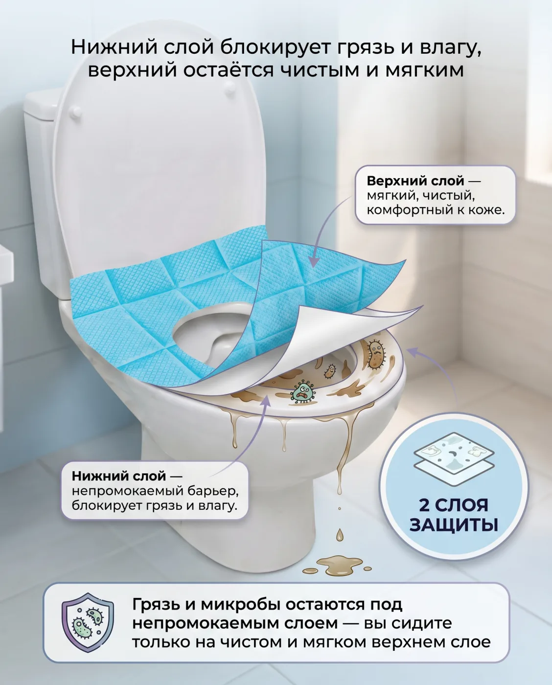 Двухслойная защита накладки GORAU